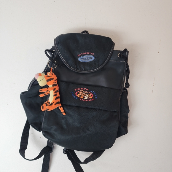Vintage Disney Store Tigger Backpack Knapsack Drawstring Bag Authentic Tigger main image 9
